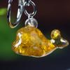 Animal Dolphin Keychain With Resin Encased Natural Crystal Decor Gift For Holidays