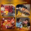 24 Pcs Patterned Flameless Candle Lights, LED Electronic Simulation Flameless Candle Lights, Tea Lights, Suitable for Birthdays, Weddings, Parties