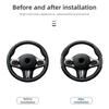 Cars Accessories Carbon Fiber Pattern Steering Wheel Clip For Mercedes Benz W222 W210 W176 W202 W463 W108 W126 W140 W168 W169