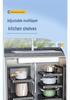 Adjustable Multi-Layer Kitchen Pot Rack - Floor-Standing Countertop Organizer and Cupboard Storage Solution