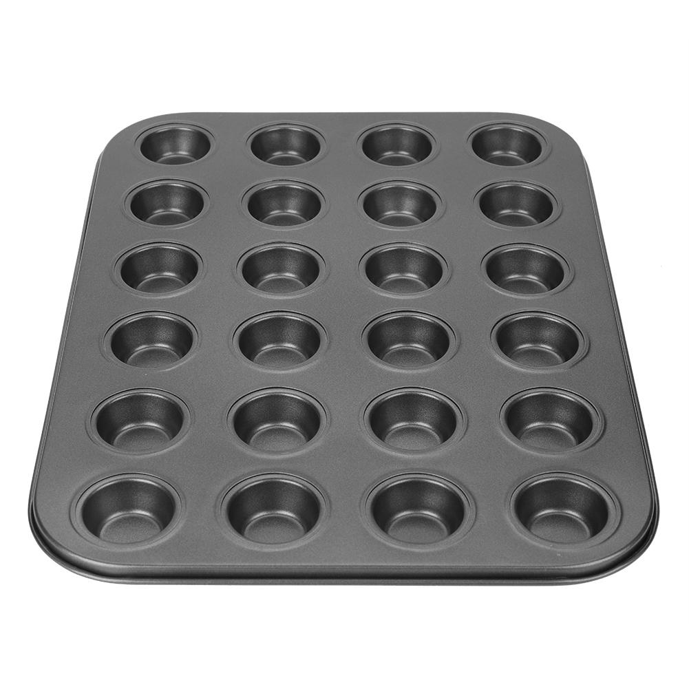 24 Cups Stainless Steel NOn Sticky Cake Muffin Egg Tart Baking Pan Mold