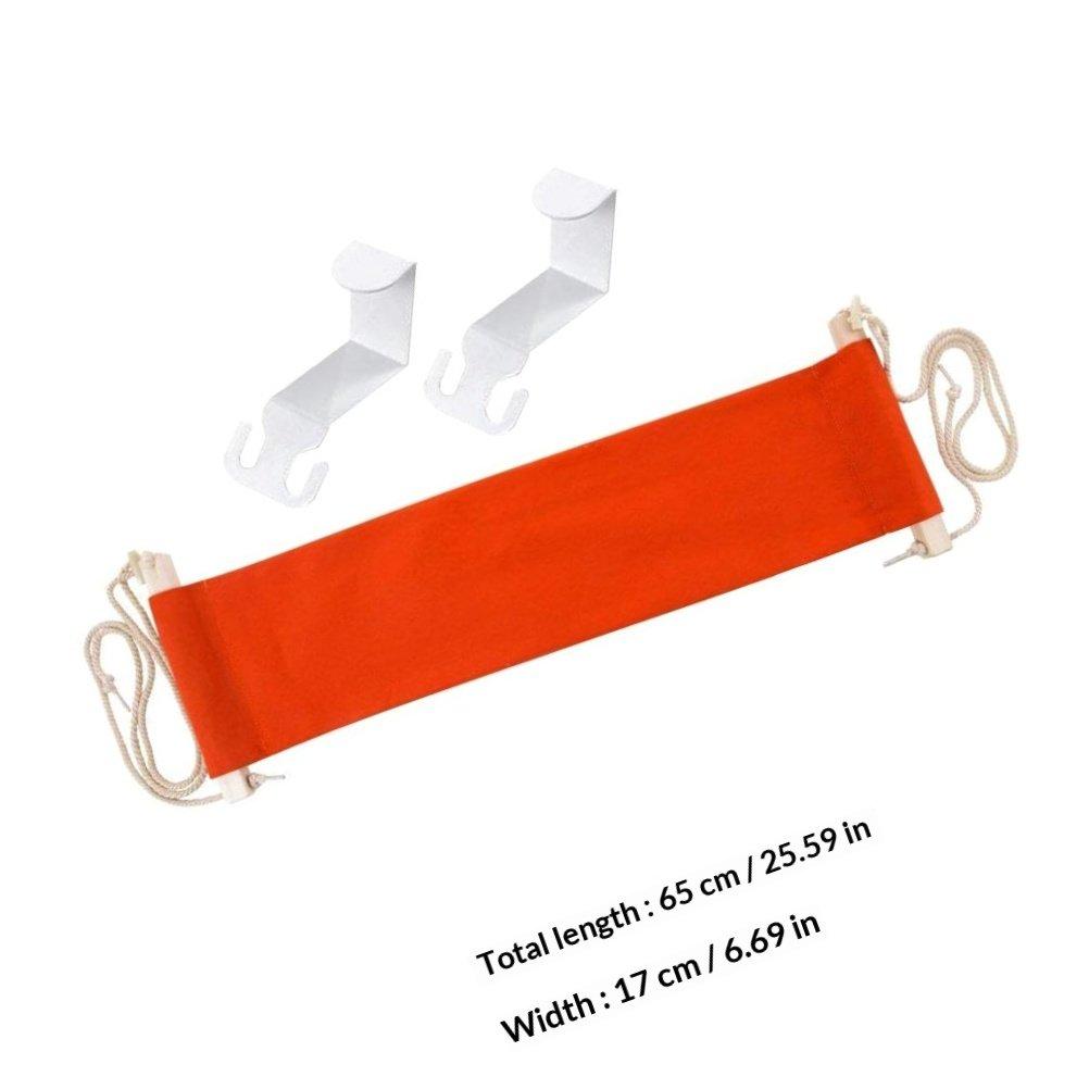 Footrest for Office Under Desk Foot Hammock Adjustable Home Foot Rest Desk Feet Hammock Premium Wood Iron Polyester Comfort