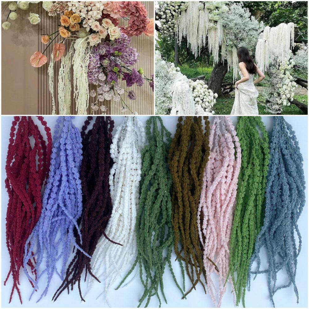 Flerfärgad Konstgjord Hängande Växt Prydnad Hängande Lång Tofs Blomma Gåva