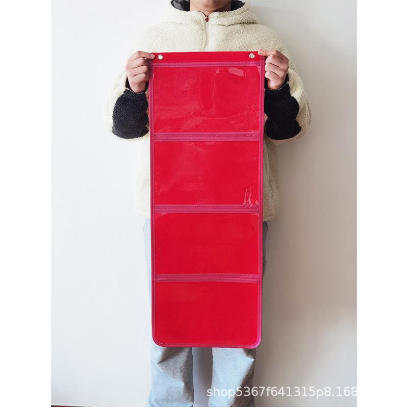 A4 Transparent Hanging Art and Book Storage Bag - Modern and Simple