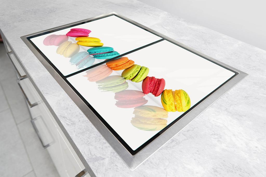 SZKLANA PŁYTA OCHRONNA NA KUCHENKĘ 70x52 KOLOROWA