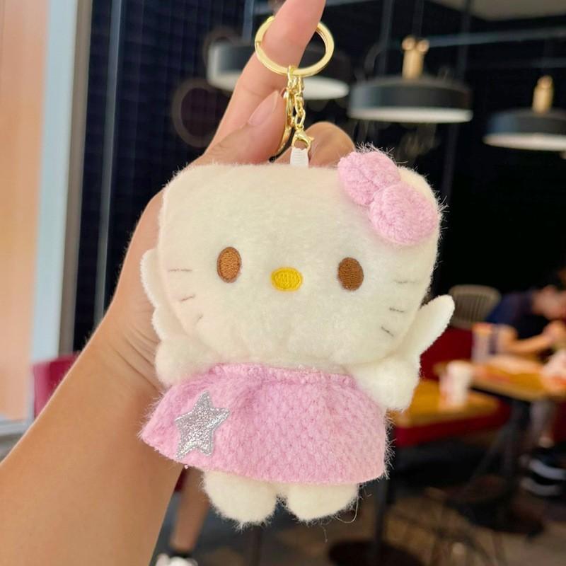 Hello Kitty Plush Keychain With Metal Clasp And Gift For Collectors