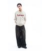 Ames-Worldwide Basic Logo Hoodie Zip Up Oatmeal