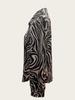 Women's everyday blouse with a zebra pattern, suitable for parties and dates, business office wear, and versatile everyday fashionable clothing.