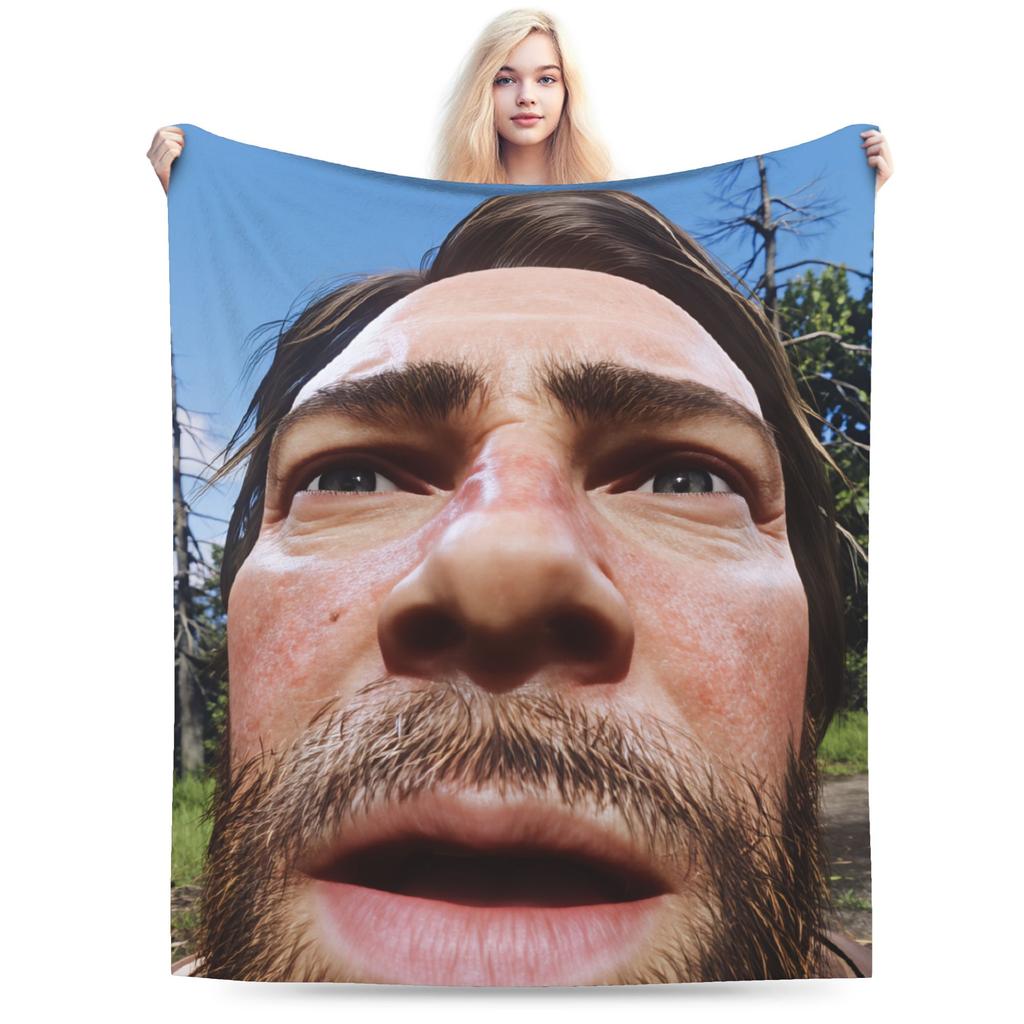 Arthur Morgan RDR Warm Soft Blankets  Boy Girl Plush Throw Blanket Couch Chair Flannel Bedspread Sofa Bed Cover