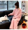 Korean Style Autumn/Winter 2025 Casual Hoodie & Wide-Leg Pants Set for Women