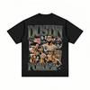 T-shirt Grafica Dustin Poirier 2026 Uomo Oversize Streetwear Vestibilità Audace Retro Manica Corta Stampa Collage Maglietta Quotidiana