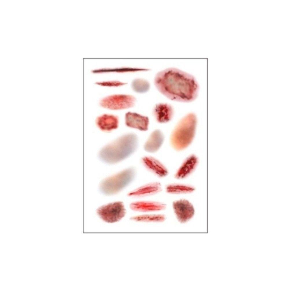 4Sheets Realistic Wound Bruising Tattoo Decals Waterproof Simulated Scar Tattoo Stickers Cosplay