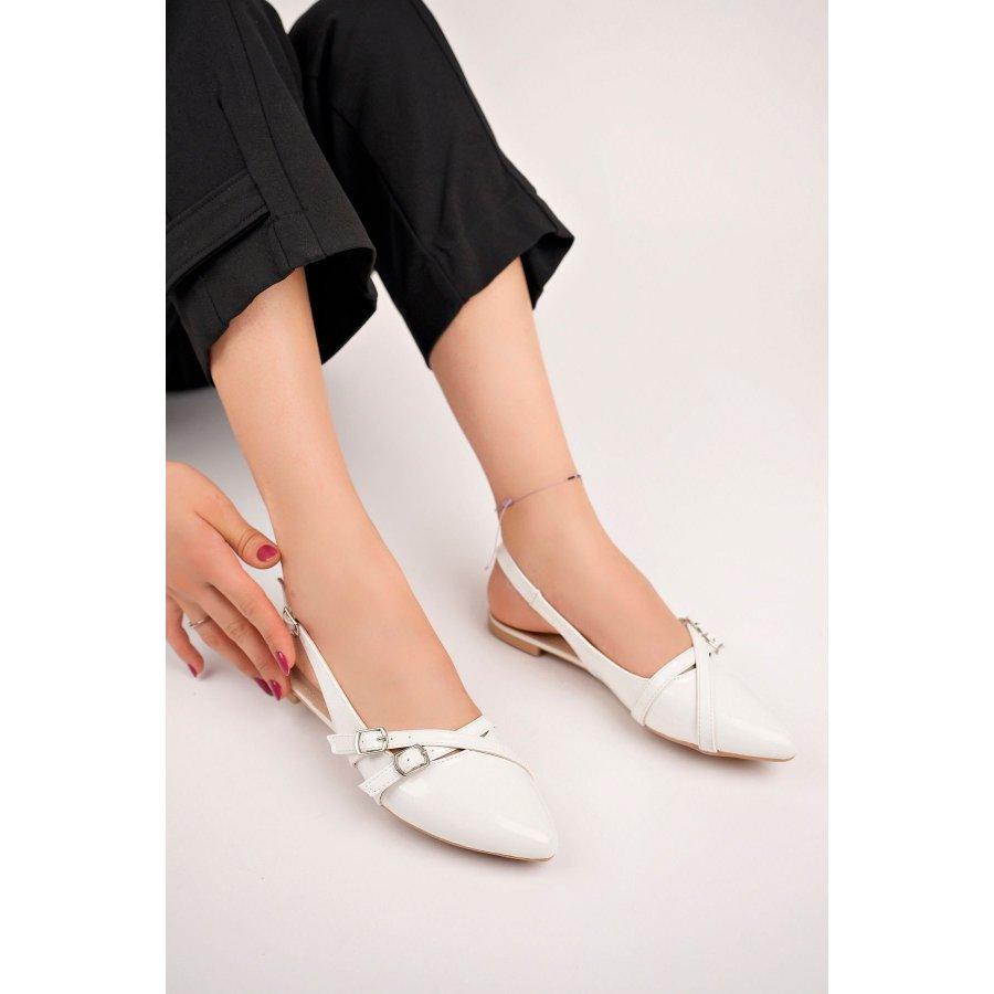 Women's Open Back Flat Shoes / Flat Sandals