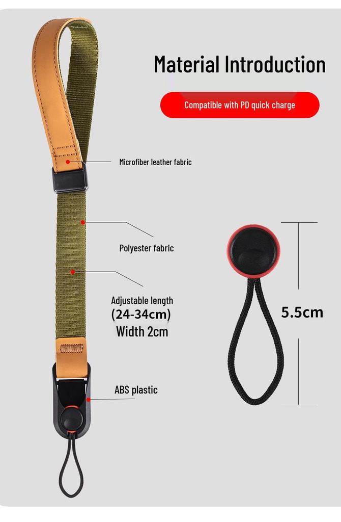 Quick Release Magnetic Camera Wrist Strap for Fujifilm, Canon, Nikon, and Sony Mirrorless & DSLR Cameras.