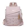 Embroidered Rhomboid Backpack Large Capacity Women's Commuter Bag Multifunctional Shoulder Bag
