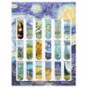 Van Gogh Sternennacht Magnetische Lesezeichen & Kühlschrankmagnete - 18 Stück