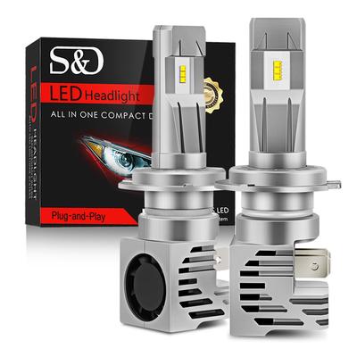 2st ZES Led H1 H4 H7 LED H8 H11 H16 9005 HB3 9006 HB4 Bilstrålkastare 50W 12000Lm H3 9004 9007 H13 Helljuslampor Billjus Turbostrålkastare