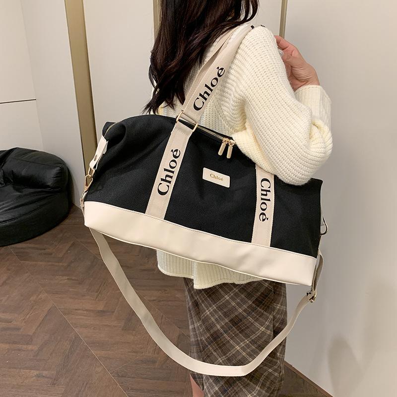 Bolsas de armazenamento unissex elegantes, estilo universitário, adequadas para esportes casuais. São bolsas leves para bagagem de mão com