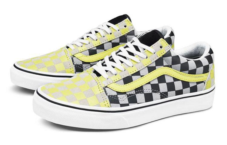 Old Skool Vans 'Black Yellow Checkerboard' Women's VN0A4U3BXF9