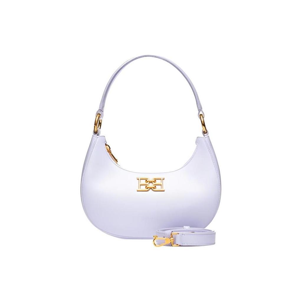 Bally Color Block Design Zipper Closure Shoulder Crossbody Handbag Small Women Handbags Light-Purple 6301889