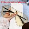 Geometric Metal Sunglasses With Uv400 Protection For Fashionable Outings And Parties