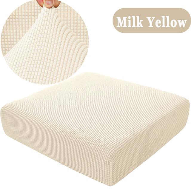 Stretch Sofa Seat Cushion Cover Thick Jacquard Couch Cushion Covers Sectional Seat Slipcovers Armchair Anti Cat Paw Textured