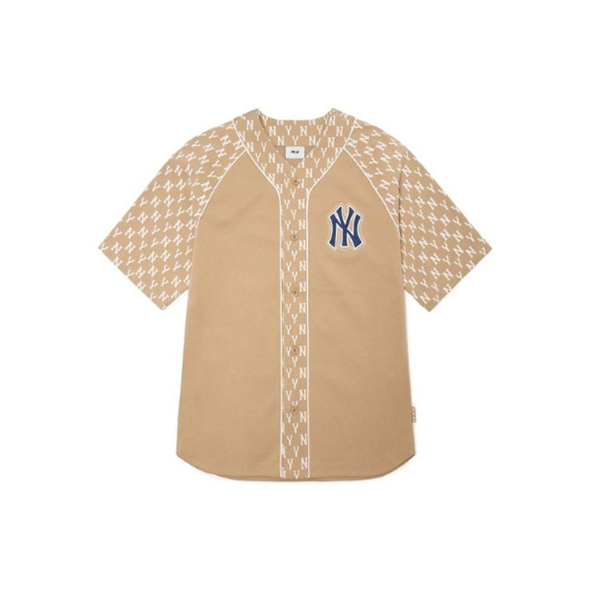 MLB Vintage Floral Patchwork Striped V-Neck