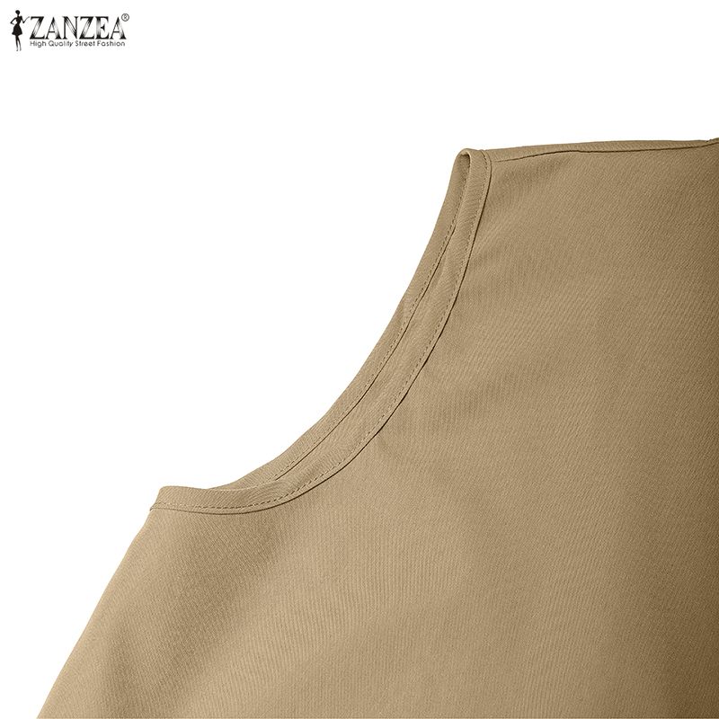 ZANZEA Completi Due Pezzi Casual da Donna per l'Estate: Canotte e Pantaloni