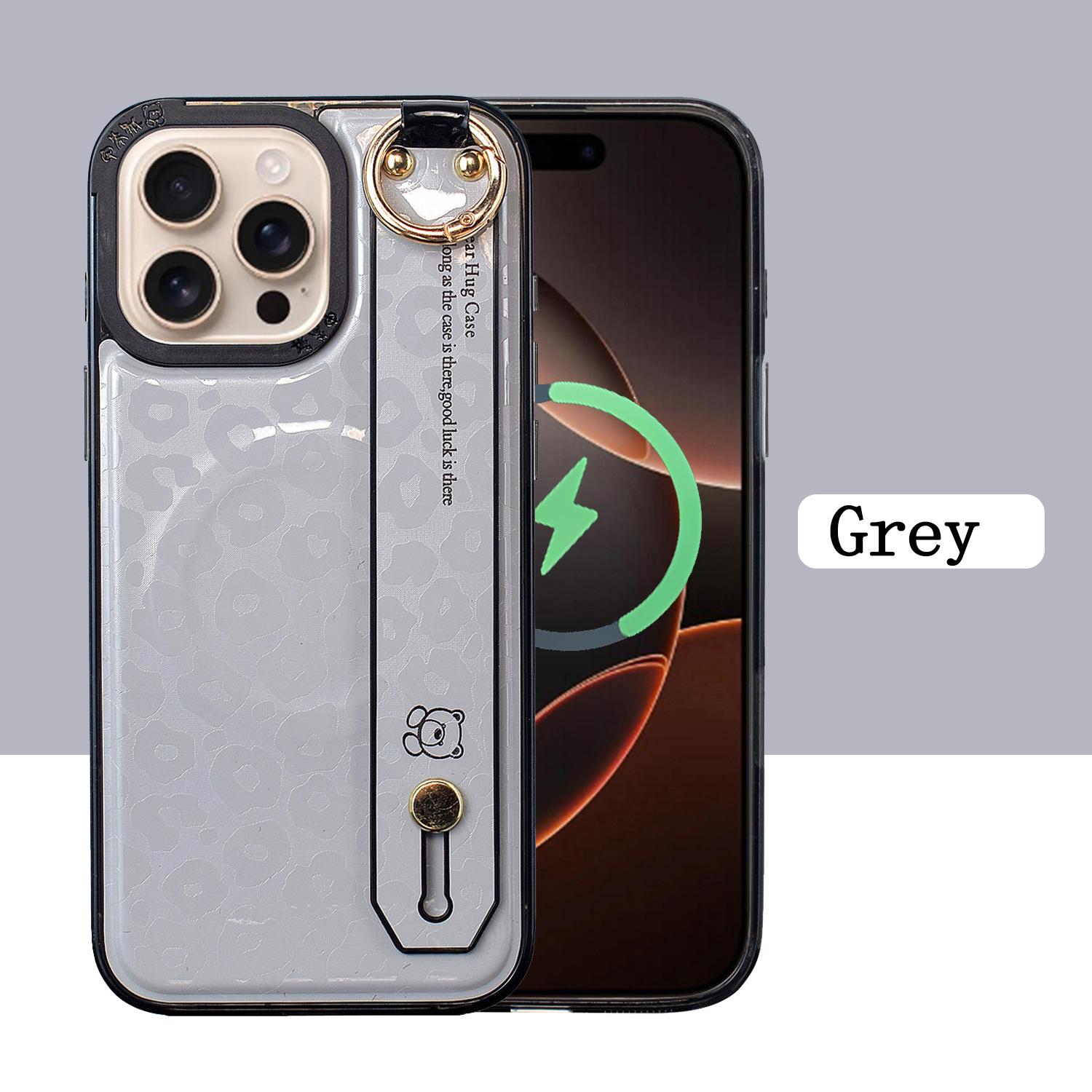 

Multifunctional Wristband Leather Phone Case, Suitable For iPhone 16 Pro Max Stand 15, 13, 14 Pro Magnetic Protection Cover iPhone 16 Pro
