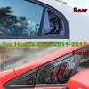 For Honda Civic Sedan 2006-2015 ABS Plastic Front Rear Window Quarter Louver Cover Side Vent Trim Car Adhesive Accessories