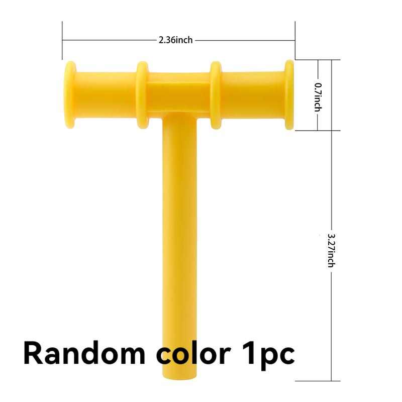 Kids Chewing Tube Teether Speech Therapy Oral Muscle Training Tool Teeth Grinding Massager Chew Tongue Rehabilitation Aid Tool