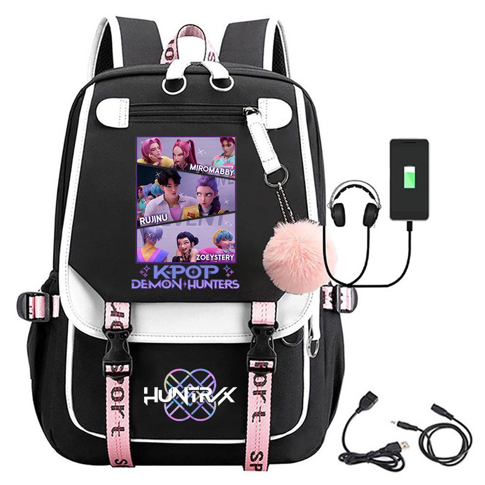 Kpop Witch Hunters Sajaboys Peripheral Printed Backpack School Bag Student Campus Hairball Backpack