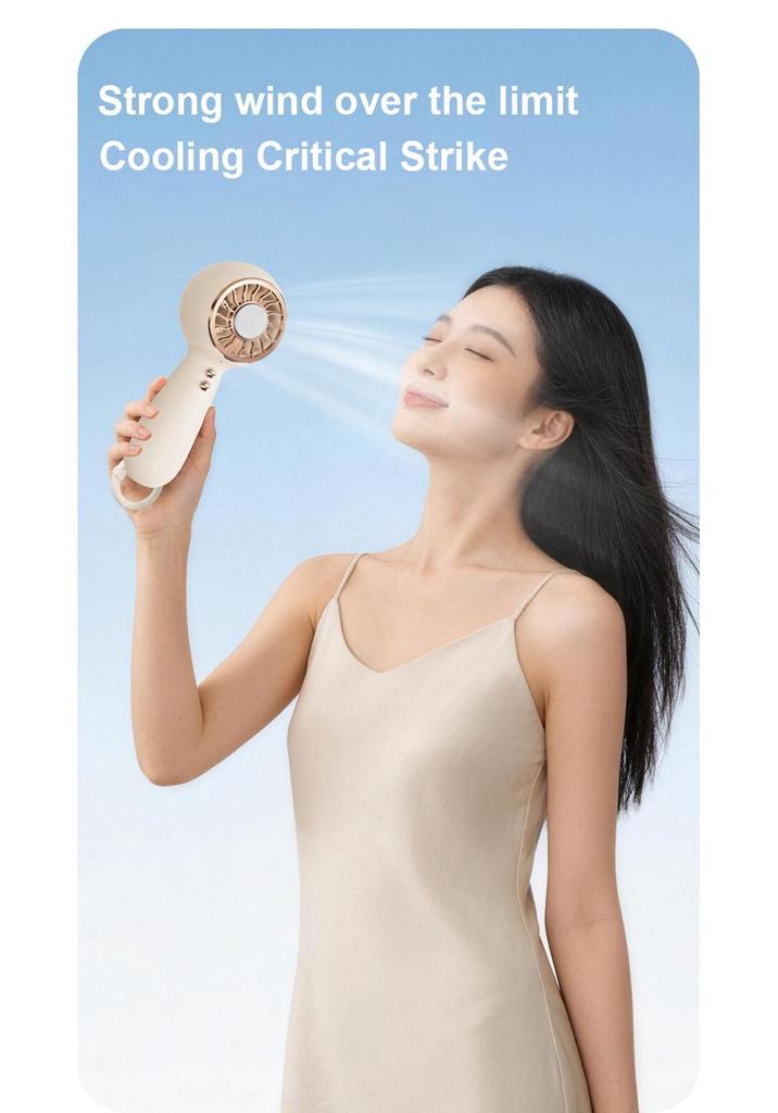 Portable Silent USB Rechargeable Mini Fan with Long Battery Life