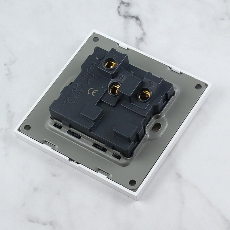 86 Type Panel Wall Power Socket Single Switched Power Socket UK Plug Socket