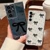 Bowknots Case For Samsung Galaxy S26 Ultra S25 FE S24 S23 S22 A54 A15 A35 A55 A16 A36 A56 A17 A37 A57 5G Clear Soft Cover