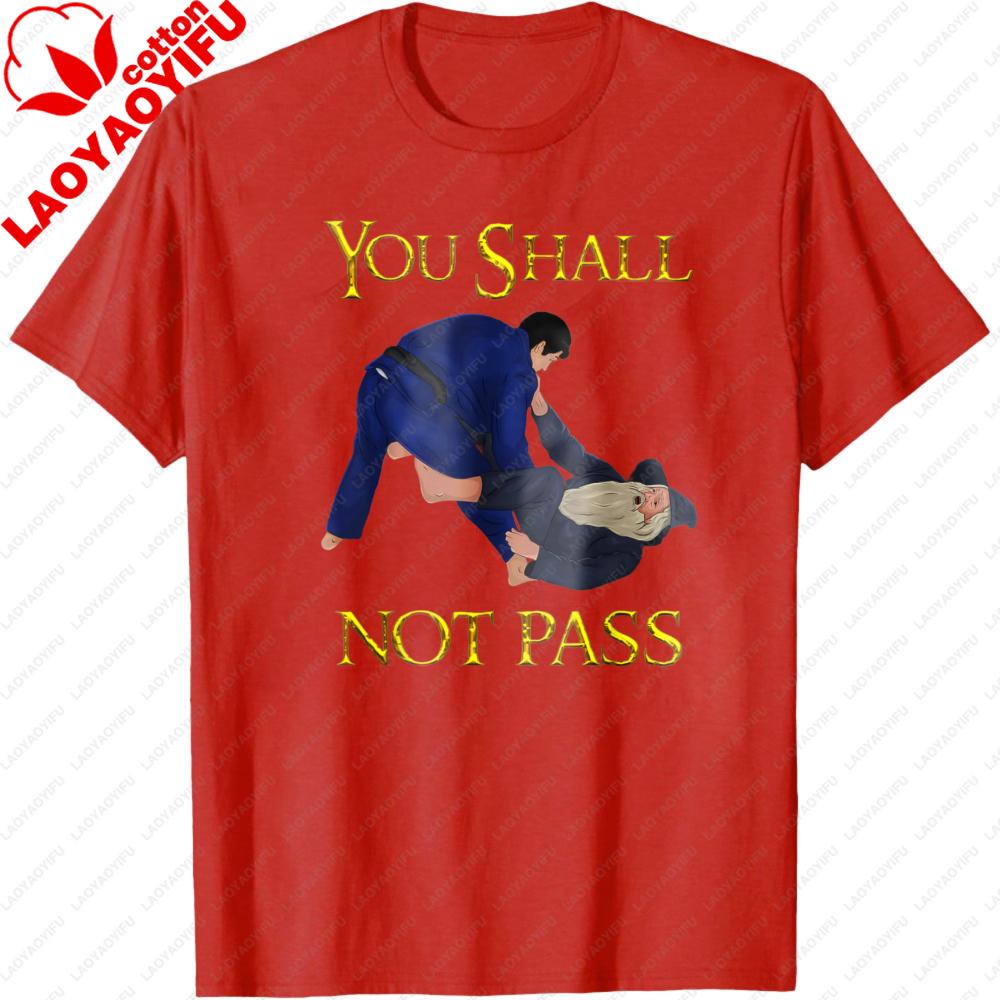 

BJJ Judo Martial Arts You Shall Not Pass Graphic Tee Gift for Men Summer T Shirt Casual Fashion Short Sleeve Cotton Tees S