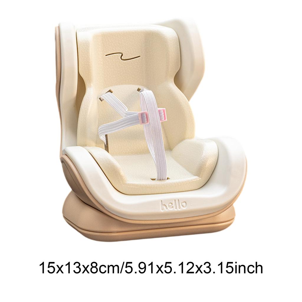 Kawaii Doll Seat Car Ornament Multi-Purpose Plush Safety Seat Car Air Outlet Decoration for Home Office Table Decoration