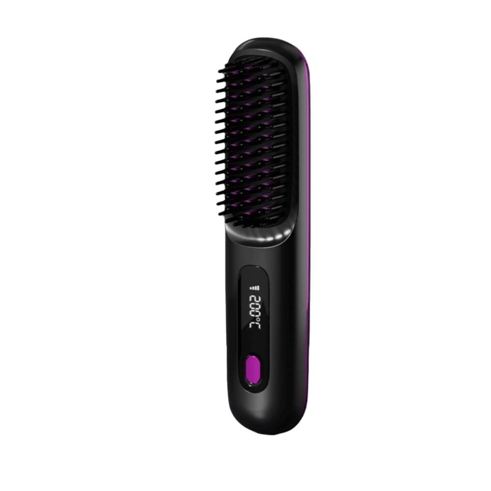 

Cordless Hair Straightener Comb Anti-Scald Electric Heated Hair Comb Hair Styling Tool