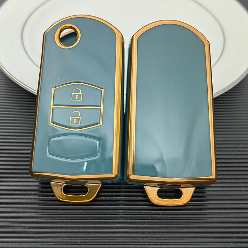 For Mazda Demio 2 3 5 6 M3 M5 M6 CX-5 CX7 CX9 RX8 MX5 MPV 2/3 Buttons TPU Shell Fob Holder Car Key Case Cover Keyless