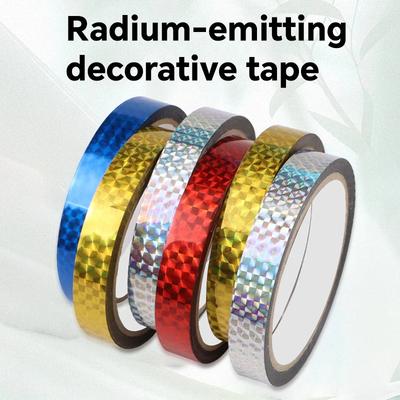Prism Tape Holographic Metalized Reflective Adhesive Masking Tape for Detailing Accent Wall Decor Art Craft