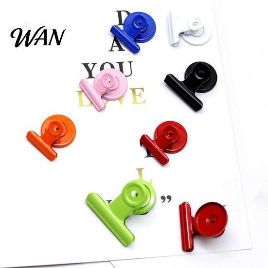 38mm Magnetic Clamp 2Pcs Folder Strong Metal Binder Clips Receipt Organizer Clip Heavy-Duty Fridge Magnets for Refrigerator Whiteboard Office