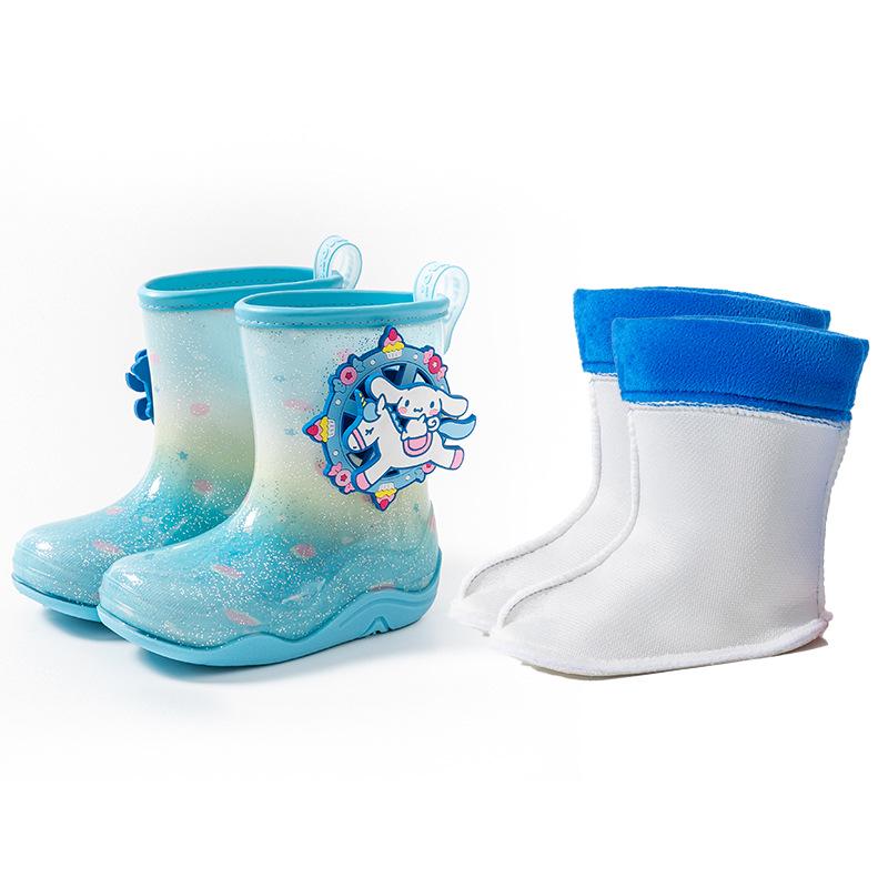 Sanrio Kids' Lightweight, Non-slip, Wear-resistant Cute Rain Boots for Girls and Toddlers