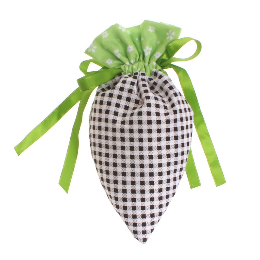2025 Happy Easter New Carrot Shape Drawstring Fabric Cute Party Candy Gift Bags Large Capacity Candy Wrapping Gift Bags