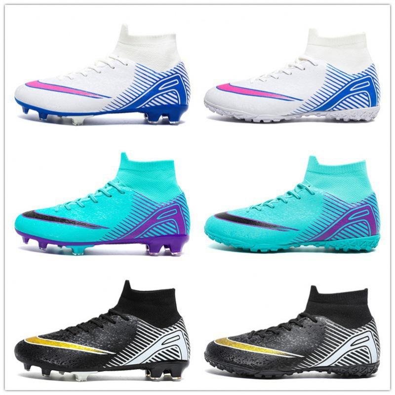 Summer European Cup Mbappe High-top Football Shoes AG Long Nails TF Broken Nails Couple Casual Sports Shoes