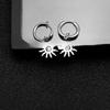 Clips d'oreille soleil en acier inoxydable pour hommes - Boucles d'oreilles personnalisées & Accessoires de piercing