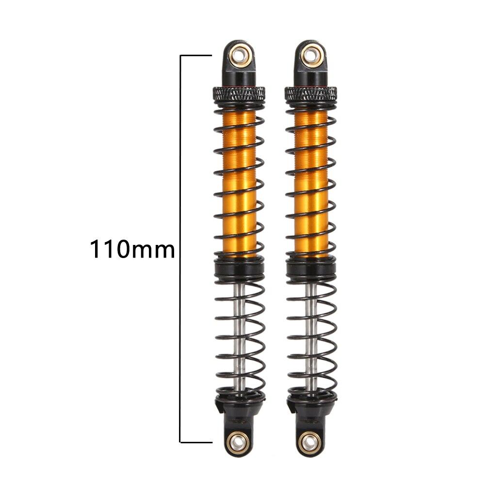 2Pcs Metal Shock Oil Damper Suitable for 1/10 Remote Control Crawler Vehicle Axial SCX10 90046 AXI03007 TRX4 TRX6 Upgrade Parts