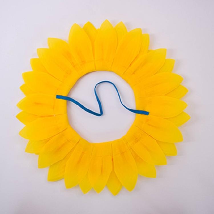 Cappello da girasole per adulto e bambino, cappello per festa di compleanno, costume per gioco di ruolo, copricapo da palcoscenico