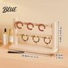 Earring Ring Storage Wooden Jewelry Organizer Durable Display Stand Multiple Layers Space Rustic Wood Saving Rack for Necklaces Bracelets