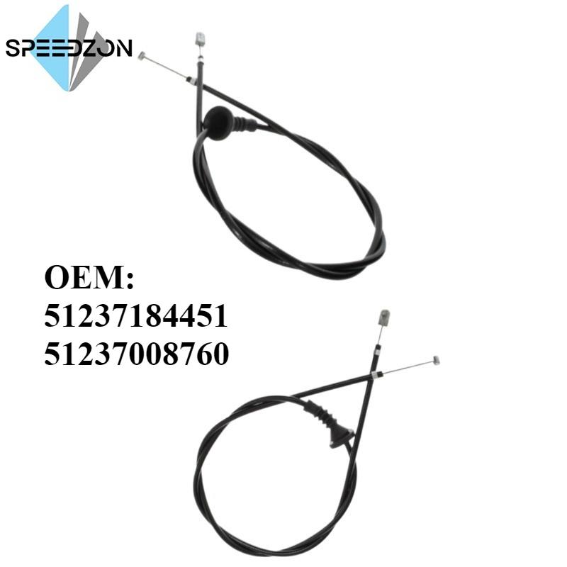 Left/Right OEM 51237184451 51237008760 Bonnet Release Cable Rear For BMW 5 Series E60 E60N E61 E61N E63 E64
