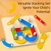 Variable Shape Geometric Column Set DIY Handmade Toys Construction Puzzle Set  Kids Gift
